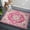 Pink, variant on Round Area Rug 8Ft,Boho Pink Non-slip Area Rugs Carpet for Living Room/Bedroom/Bathroom/Kitchen,Middle Century Boho Geometric Abstract Southwestern Throw Floor Mat Indoor Outdoor Entrance Doormat