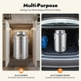thumbnail image 6 of 76L Milk Can with Spigot, 20 Gallon Water Container 304 Stainless Steel Water Jug with Sealed Lid Food Storage Container for Accommodate Milk Juice Rice Oil, 6 of 12