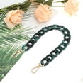 thumbnail image 4 of Unique Bargains 1 Pc Medium Fishbone Handbag Chain Strap 14.57" Dark Green White Acrylic, 4 of 5
