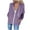 Purple, variant on LEAVINGSUO Womens Tops Winter Coats for Women Womens Plus Size $5 Fashion Women Casual Hooded Slim Zipper Fleece Sweater Coat