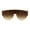 Peach Brown, variant on Mens Curved Top Large Shield Racer Sunglasses All Blue