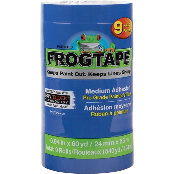Duck Painter's Tape - 20 yd Length x 0.94" Width - 9 - Blue | Bundle of 2 Packs
