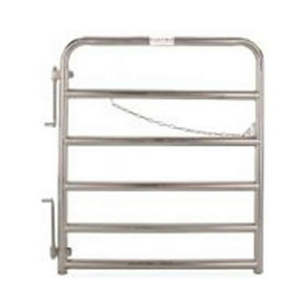 Tarter 2GVG4 2 in. 6-Bar Extra Heavy-Duty Bull Gate - 4 ft. Galvanized