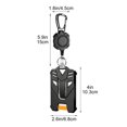 thumbnail image 3 of ID Badge Holder, Mech Style Hard Plastic Card Sleeve with Retractable Carabiner, Heavy Duty Work Name Tag Case for Employee, Event, Security Access, 3 of 6