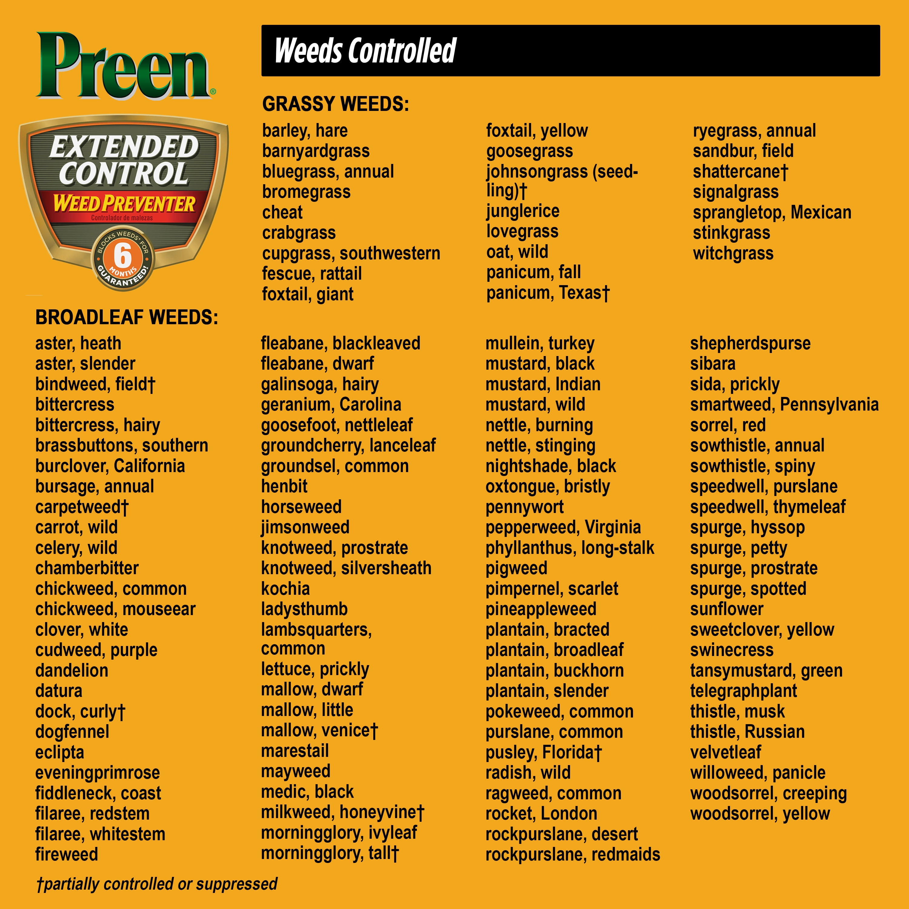Preen Extended Control Weed Preventer - 4.93 lb. Bottle - Covers 805 sq. ft.