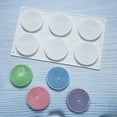 thumbnail image 6 of Ludlz Cake Mold Reused Easy to Release Food Grade Soft Make Ice Bake Silicone Six Cookie Mold Bakeware Tools, 6 of 7