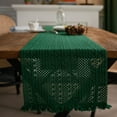 thumbnail image 4 of Bandera de mesa de color verde sólido tejido de material natural para festivales americanos, 4 of 6
