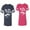 Men Navy / Women Pink, variant on Love Her Him To Death Matching Couple Cotton Jerseys (Men Navy / Women Black) (Men S / Women S)