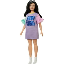 Barbie Fashionistas Doll, Curvy Body Type with Unicorn Believer Dress