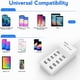 thumbnail image 5 of USB Charging Stations 50w10A 10 Ports Multiple Charging Block/Power USB Strip for iPhone Android Smartphone Tablet Smart Watch AirPods Samsung and Multiple Charger Plug…, 5 of 5