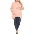 thumbnail image 2 of White Mark Maternity Shirred Maternity Top, Women's, S-3X, 2 of 7