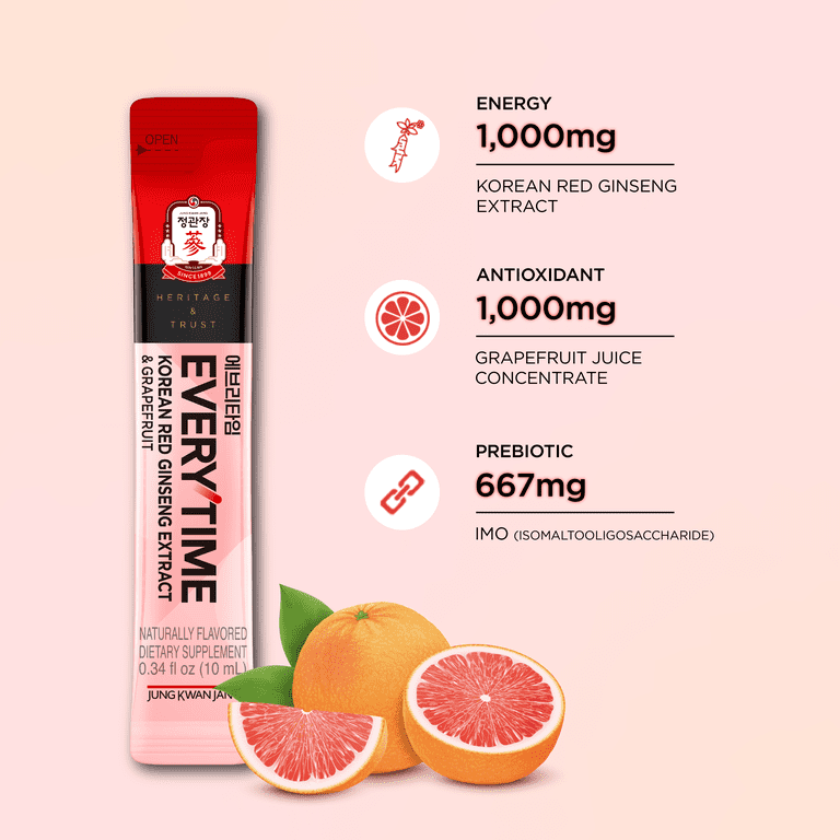 JungKwanJang Korean Red Ginseng & Grapefruit Sticks photo 2