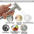 thumbnail image 4 of Toilet Bidet Spray Stainless Steel Bidet Toilet Spray Set, Rustproof Portable Hand Shower Bidet Sprayer, Toilet Shower Bidet Toilet Intimate Hygiene, 4 of 5