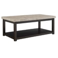 thumbnail image 1 of Picket House Furnishings Caleb Marble Top Coffee Table in Espresso, 1 of 10