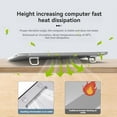 thumbnail image 2 of 2Pcs Portable Laptop Stand Foldable Bracket Laptop Riser Stand Foot Pad for Laptop Notebook Holder Legs Black, 2 of 10