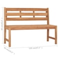 thumbnail image 6 of vidaXL Solid Teak Wood Patio Bench Garden Outdoor Wooden Chair Multi Sizes, 6 of 25