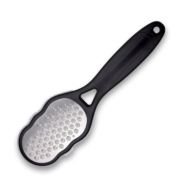 2 limas para pies con recogedor de piel, removedor de escofina para pies de acero inoxidable, rallador de pies, removedor de piel muerta para pies