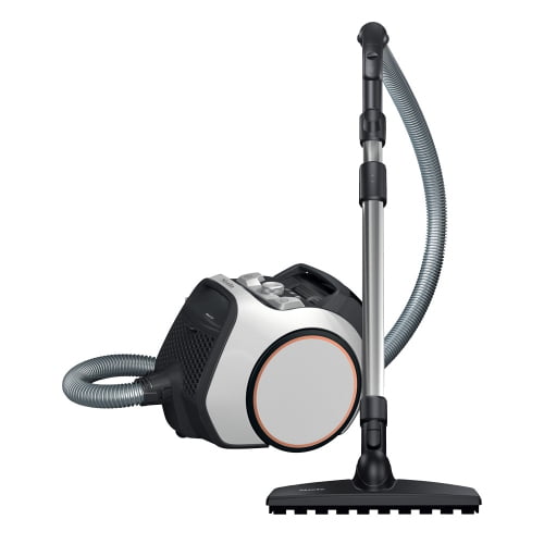 Miele Boost CX1 Parquet Bagless Canister Vacuum Cleaner, Lightweight, Compact and Corded with Vortex Technology, HEPA AirClean Filter, White/Rose - 5 Year Warranty