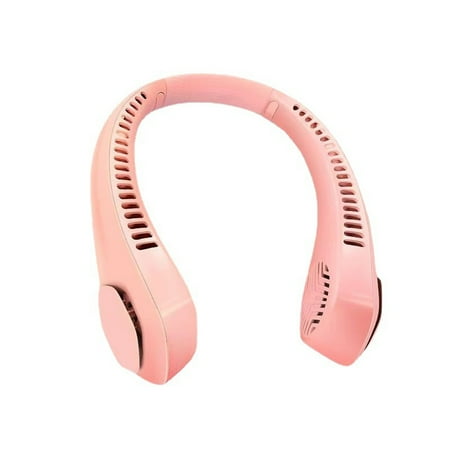 

Vntub Fan Portable Hanging Fan Hands Free Bladeless Fan Operated Wearable Personal Fan Leafless Rechargeable Headphone Design USB Powered Desk Fan 3 Speeds