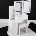 thumbnail image 4 of Left Bedside Dressing Table with 3-color Switching Mirror / Designed for Small Spaces, Inspected Boards, 4 of 5