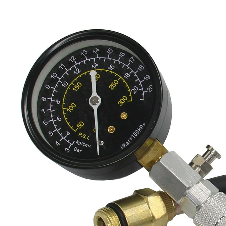 Engine Compression Tester Testing Gauge Gage Check Test Tool Kit