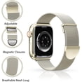 thumbnail image 2 of 2Pack Metal Magnetic Band Compatible with Apple Watch Bands 38mm 40mm 41mm 42mm 44mm 45mm 49mm Women Men,Milanese Loop Stainless Steel Mesh Adjustable Strap for iWatch Series 9 8 7 6 5 4 3 2 SE ultra, 2 of 7