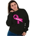 thumbnail image 4 of Breast Cancer Awareness Believe Women Crewneck Sweatshirt Brisco Brands L, 4 of 6
