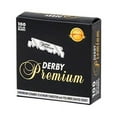 thumbnail image 3 of 1000 Derby Professional Premium Single Edge Half Razor Shaving Blades for straight folding barber razors Salon Shop (10 packs X 100 Blades each) Lot Black, 3 of 7