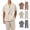 Champagne, variant on Beauty-Emily Men's Casual Double-Breasted Short Sleeve Suit Set – Relaxed Fit Blazer & Drawstring Pants, Comfortable Lounge Suit for Home, Vacation & Casual Outings