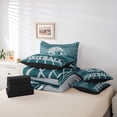 thumbnail image 6 of jejeloiu Football Game 7-Piece Twin Bedding Sets,Gray Green Bedding Comforter Set For Teens Reversible, 6 of 8