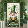 thumbnail image 3 of Green Clover Home Banner Black Plaid Plaid Backdrop Rustic Wooden Sweet Home Lettering Clover Display for Home Decoration St. Patrick's Day Living Room, 3 of 9