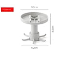 thumbnail image 4 of Porta Utensilios de Cocina Giratorio 6 Ganchos , Gray_Ceiling montaje Gray_Ceiling Mount perfecl Estante de almacenamiento de cocina, 4 of 8