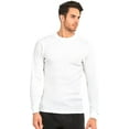 thumbnail image 2 of Men's Classic Waffle-Knit Medium Weight Thermal Top L, White, 2 of 4