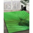 thumbnail image 3 of Ahgly Company Machine Washable Indoor Rectangle Transitional Green Area Rugs, 6' x 9', 3 of 7