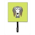 thumbnail image 1 of Checkerboard Lime Green Saluki Leash Or Key Holder, 4.25 W x 7 H In., 1 of 1