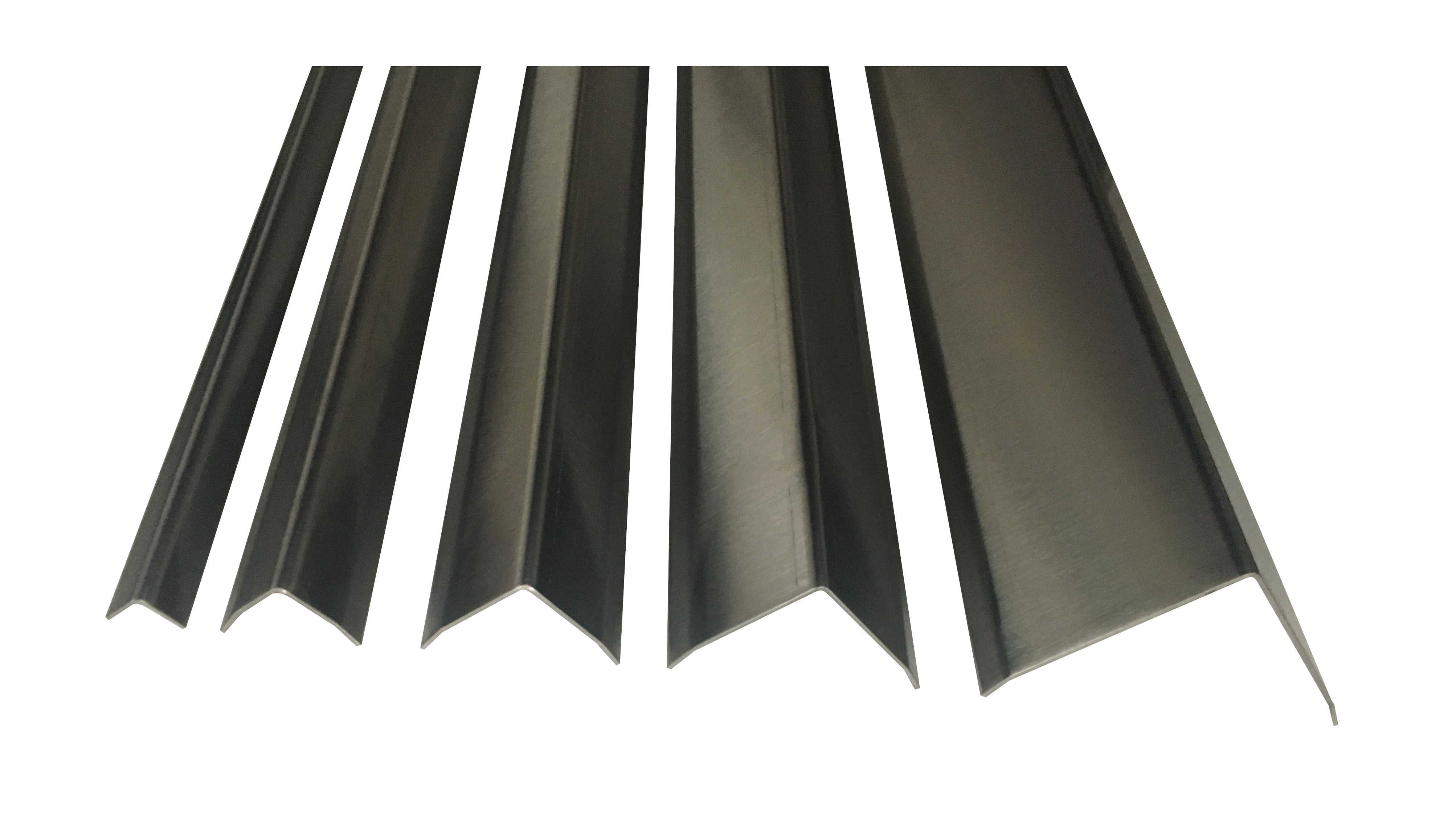 Brushed 304 Stainless Steel Corner Guards, 16ga, 48in Long