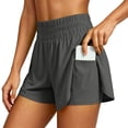 thumbnail image 2 of Womens Running Athletic Shorts Quick Dry Casual Cycling Tennis Workout Yoga Lounge Hiking Jogging Shorts with Liner Pockets, 2 of 10