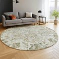 thumbnail image 6 of Addison Rugs Mayfield Premium Machine Washable Traditional Global Ivory Round Rug, 8' x 8', 6 of 6