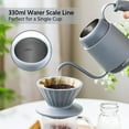thumbnail image 3 of BUYDEEM Portable Pour Over Gooseneck Coffee Kettle, 330ml, Ink Gray, 3 of 8