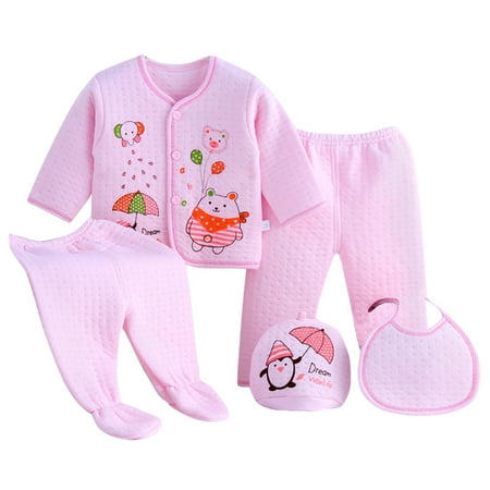 

Qufokar Crop Top And Sweatpants Girls Outfits Size 8 Summer Tops+Hat+Pants Long Boy Girl +Bib Cartoon Set Sleeve Baby 5Pcs Outfits Girls Outfits&Set