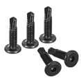 thumbnail image 1 of Tornillos autorroscantes de socket hexagonal, 1/4 x 1" Tornillo de metal para chapa de acero inoxidable 410, negro, paquete de 50, 1 of 5