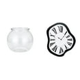 thumbnail image 1 of Reloj De Pecera Distorsionado Creativo, Pequeño Y Redondo, Para Oficina, Mesa, Decoración Del Hogar, Reloj De Pared único Con Efecto De Fusión Para Escritorio, Tienda, Plantas., 1 of 8