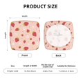 thumbnail image 6 of Balery Strawberries Stretch Couch Cushion Covers, Individual Sofa Cushion Covers, Soft Chair Sofa Seat Cushion Slipcover with Elastic Bottom Milk Silk-16.9in, 6 of 9