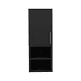 thumbnail image 5 of Madrid Medicine Cabinet, Two External Shelves, Metal Handle, Single Door, Two Interior Shelves Black, 5 of 7