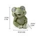 thumbnail image 3 of Estatua de rana para decoración de jardín al aire libre | Figura de resina con luz LED solar | Adorno de jardín pintado a mano a prueba de agua | Eficiencia energética | Acento de estanque de patio, 3 of 7
