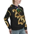 thumbnail image 6 of Daiia 2025 Happy New Year Pattern Women's Fashion Hoodies & Sweatshirts with Kangaroo Pocket Hooded Sweatshirt with Eye-catching Drawstrings-Medium, 6 of 7