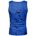 thumbnail image 5 of KPOPLK Men's Scoop Back Unique Tank Top Shirt Sleeveless Shirts Muscle Tank for Sports and Beach Activities with Style XL Blue, 5 of 5