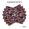 thumbnail image 3 of Placemats Set of 4, ghost pumpkins halloween Place mats for Dining Table Indoor/Outdoor, Cute Heat Resistant Washable Table Mats(18" x 12"), 3 of 8