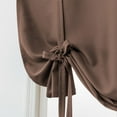 thumbnail image 5 of CUH Brown Blackout Roman Curtains for Kids Bedroom Thermal Insulated Curtains Rod Pocket Tie Up Shade Curtains 1-Panel for Small Windows Bathroom Kitchen (46 x 54 Inches Long), 5 of 7