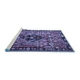 thumbnail image 2 of Ahgly Company Machine Washable Indoor Rectangle Persian Blue Traditional Area Rugs, 5' x 7', 2 of 4